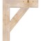 Ekena Millwork Traditional Block Smooth Bracket, Douglas Fir, 5 1/2"W x 28"D x 32"H BKT06X28X32TRA05SDF - alternate 2